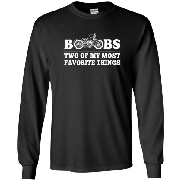 offensive biker t shirts long sleeve - black