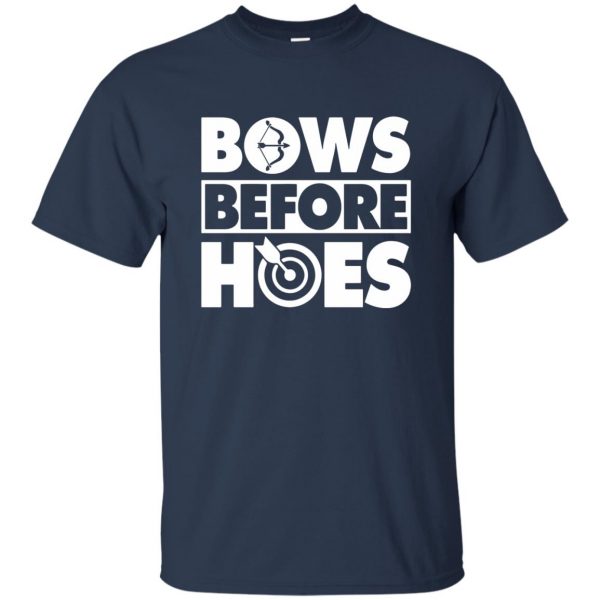 Bows Before Hoes t shirt - navy blue
