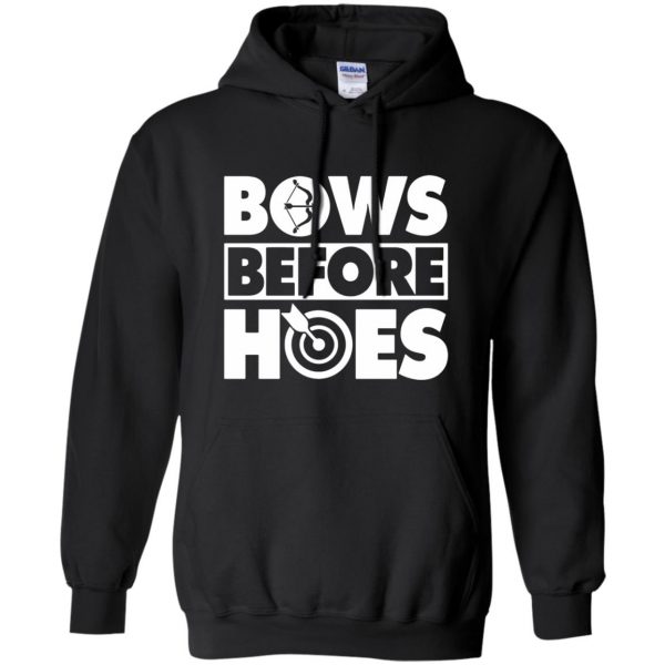 Bows Before Hoes hoodie - black