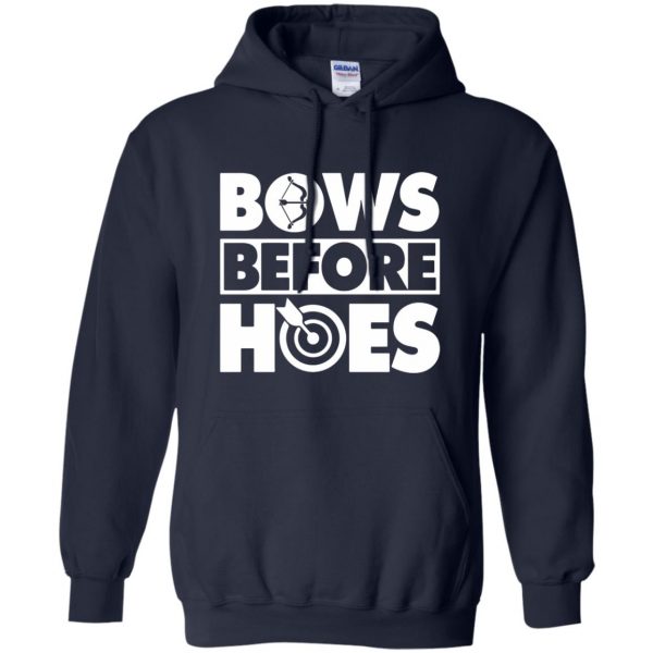 Bows Before Hoes hoodie - navy blue