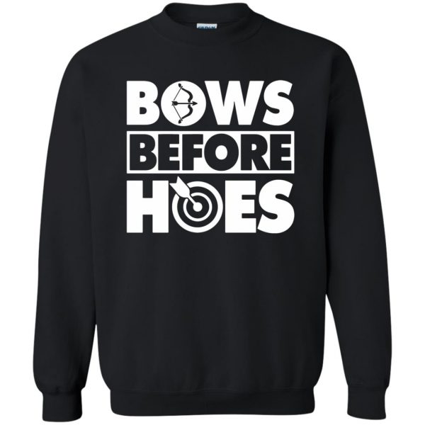 Bows Before Hoes sweatshirt - black