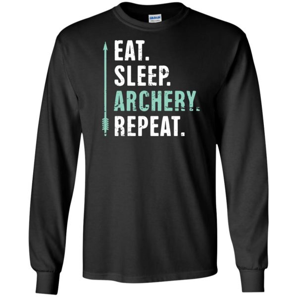Eat Sleep Archery Repeat long sleeve - black