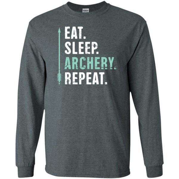 Eat Sleep Archery Repeat long sleeve - dark heather