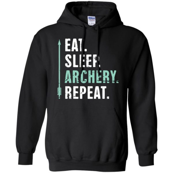 Eat Sleep Archery Repeat hoodie - black