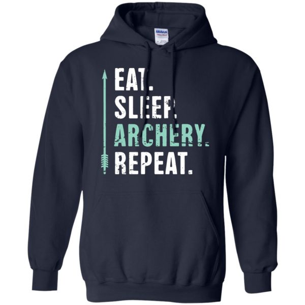 Eat Sleep Archery Repeat hoodie - navy blue