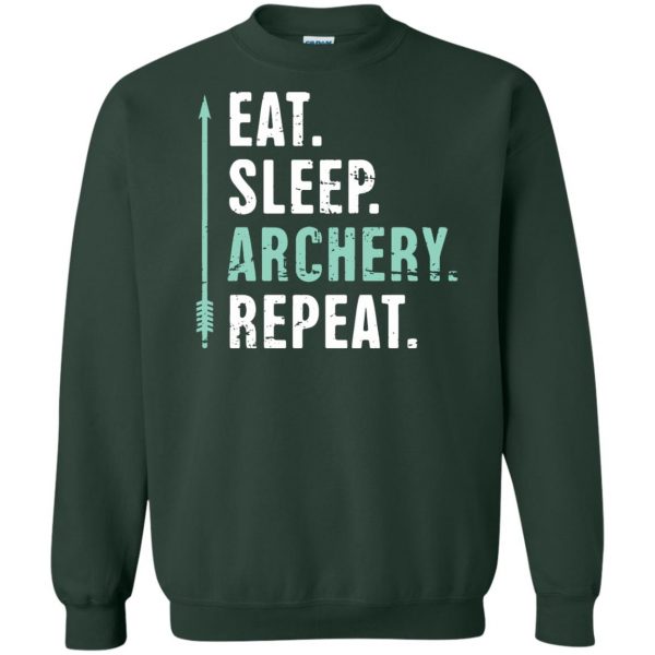 Eat Sleep Archery Repeat sweatshirt - forest green
