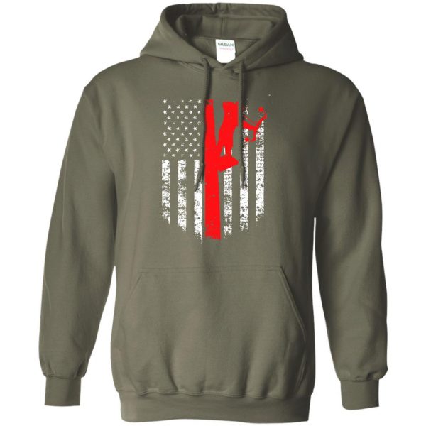 Bow Hunting Flag hoodie - military green
