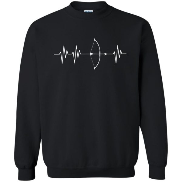 Bow Hunting Heartbeat sweatshirt - black