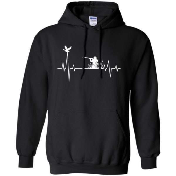 Duck Hunting Heartbeat hoodie - black