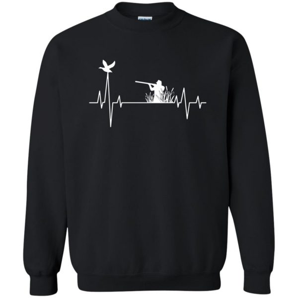 Duck Hunting Heartbeat sweatshirt - black