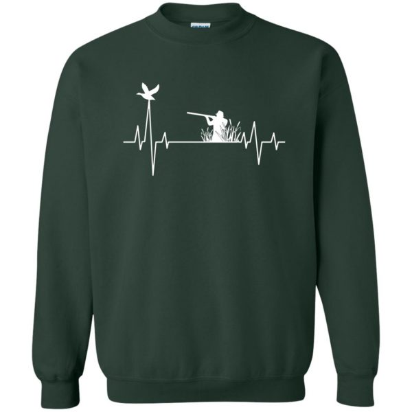 Duck Hunting Heartbeat sweatshirt - forest green