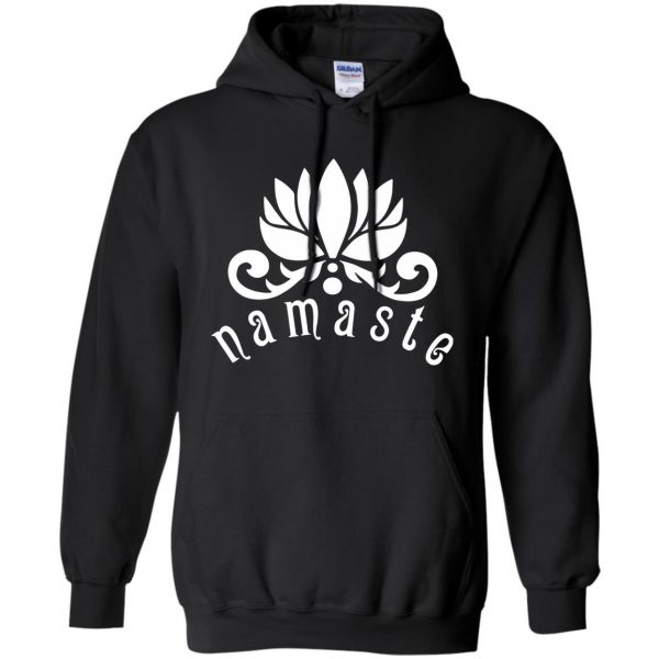 namaste hoodie - black