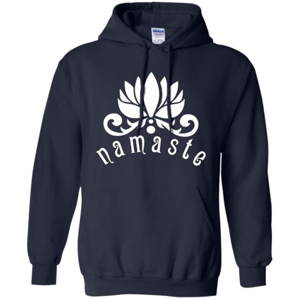 namaste hoodie - navy blue