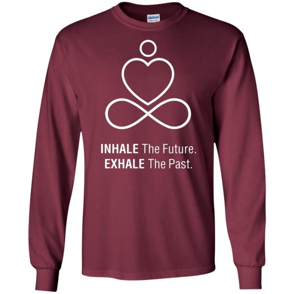 Inhale The Future - Exhale The Past long sleeve - maroon