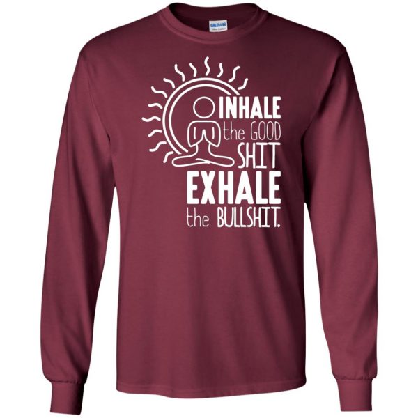 Inhale - Exhale long sleeve - maroon