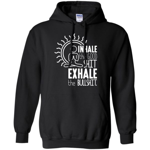 Inhale - Exhale hoodie - black