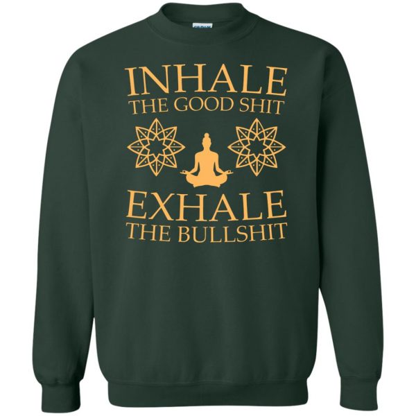 Inhale & Exhale sweatshirt - forest green