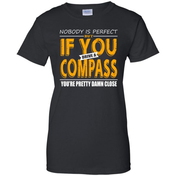 Jeep Compass womens t shirt - lady t shirt - black