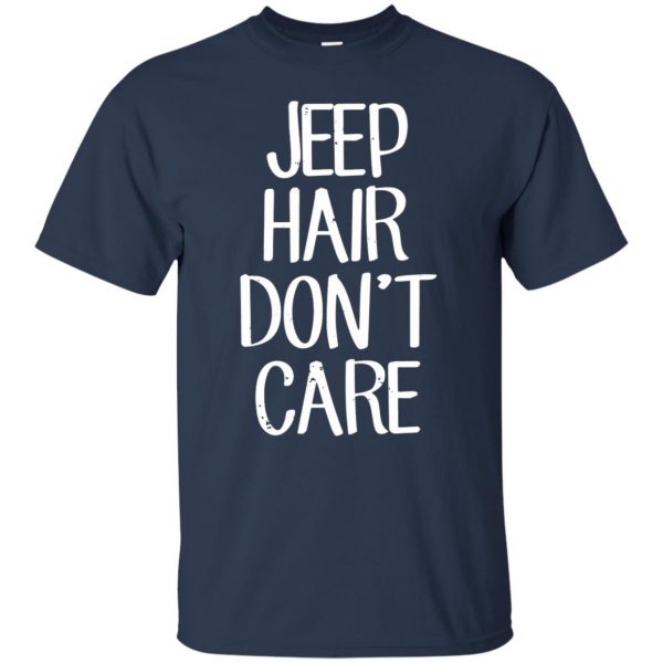Jeep Hair Don't Care t shirt - navy blue