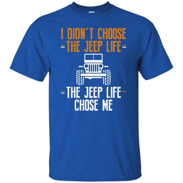 the jeep life chose me t shirt - royal blue