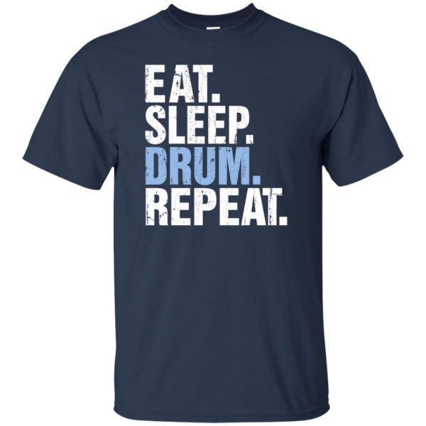 Eat Sleep DRUM Repeat t shirt - navy blue