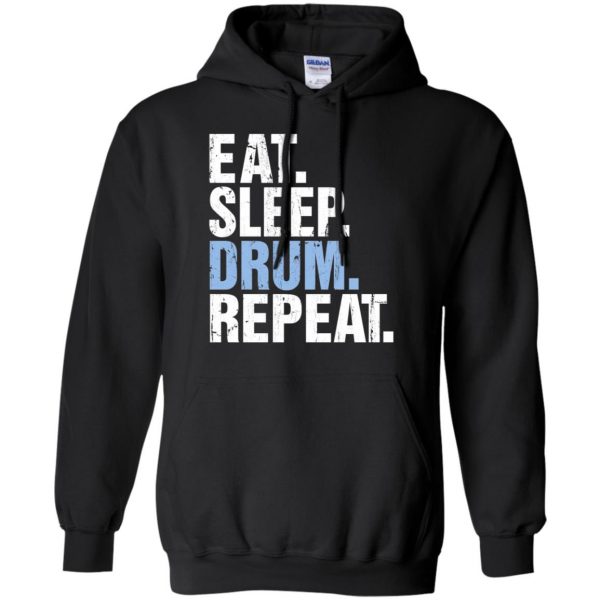 Eat Sleep DRUM Repeat hoodie - black