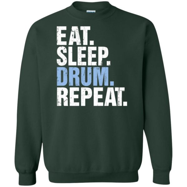 Eat Sleep DRUM Repeat sweatshirt - forest green