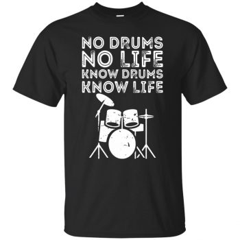 Know Drums Know Life - black