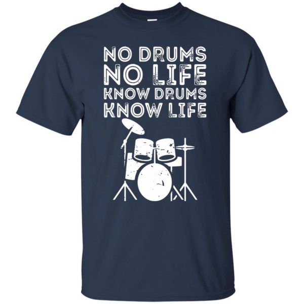 Know Drums Know Life t shirt - navy blue