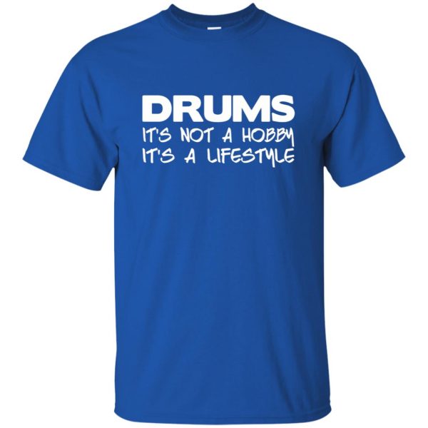 Drum Lifestyle t shirt - royal blue