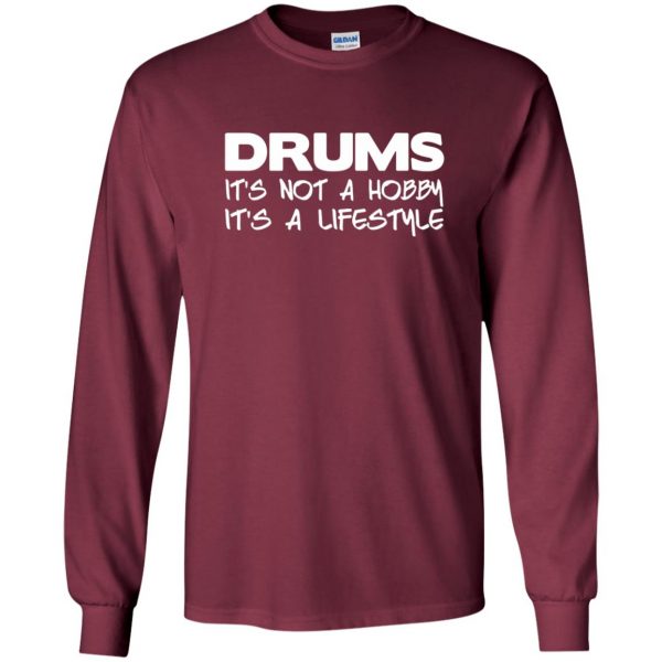 Drum Lifestyle long sleeve - maroon