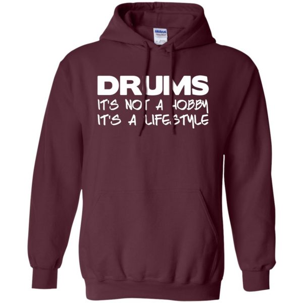 Drum Lifestyle hoodie - maroon
