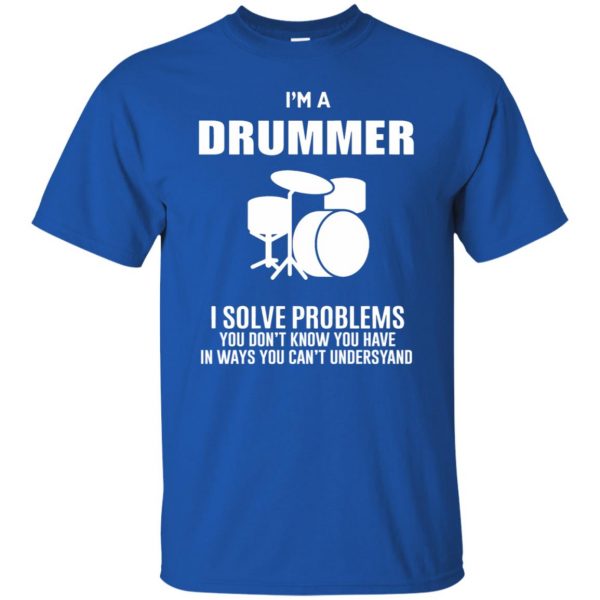 I'm A Drummer t shirt - royal blue