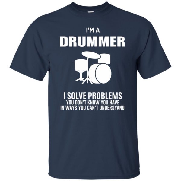 I'm A Drummer t shirt - navy blue