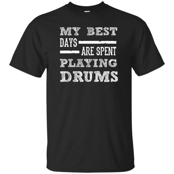 My Best Days Are Spent Playing Drums - black