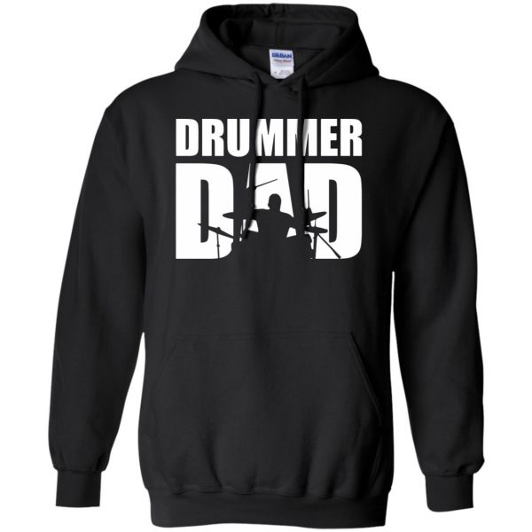 Drummer Dad hoodie - black