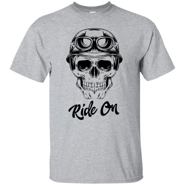 skull biker - sport grey