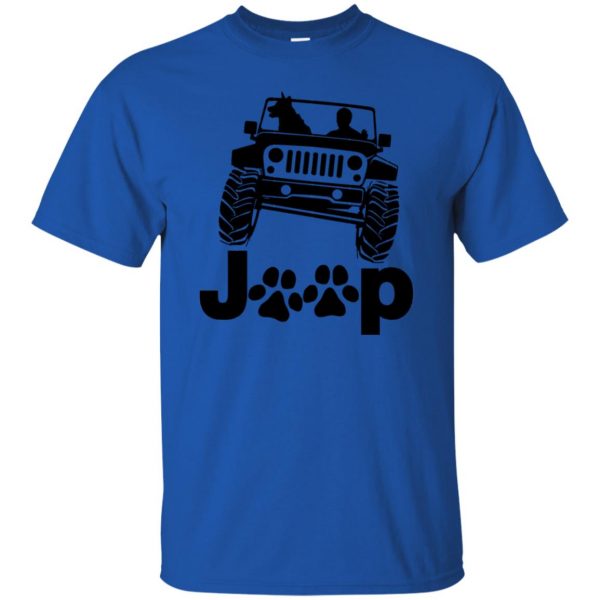 Jeep Dog Canine B K 9 t shirt - royal blue