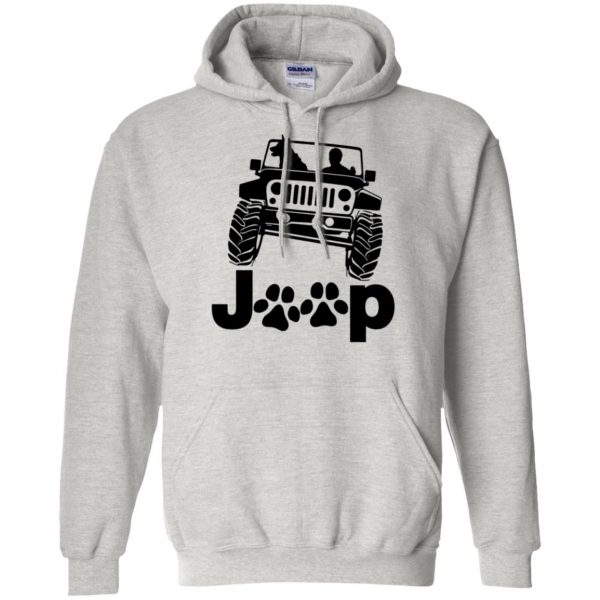 Jeep Dog Canine B K 9 hoodie - ash