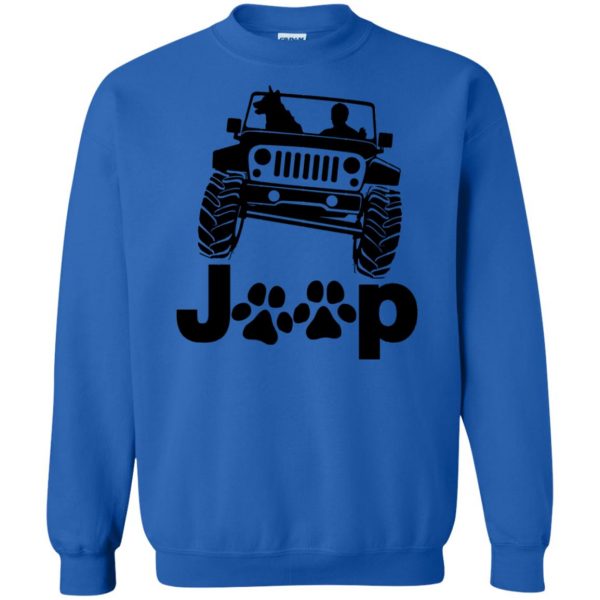 Jeep Dog Canine B K 9 sweatshirt - royal blue