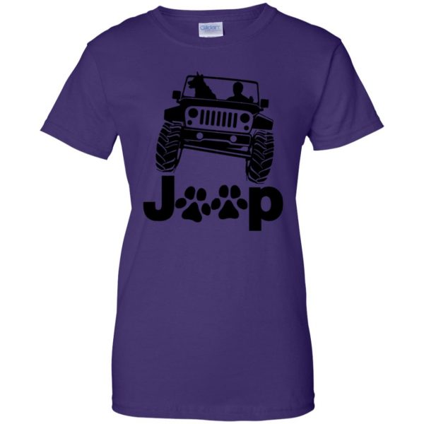 Jeep Dog Canine B K 9 womens t shirt - lady t shirt - purple