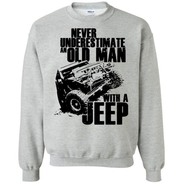 vintage jeep t shirts sweatshirt - sport grey