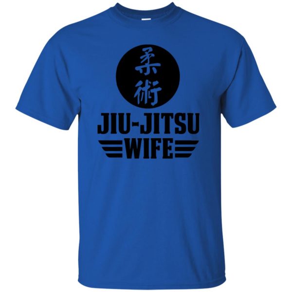 Jiu Jitsu Wife t shirt - royal blue