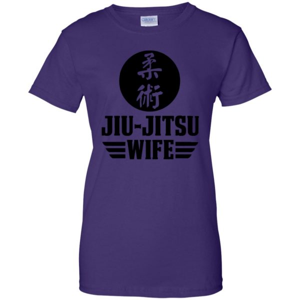 Jiu Jitsu Wife womens t shirt - lady t shirt - purple