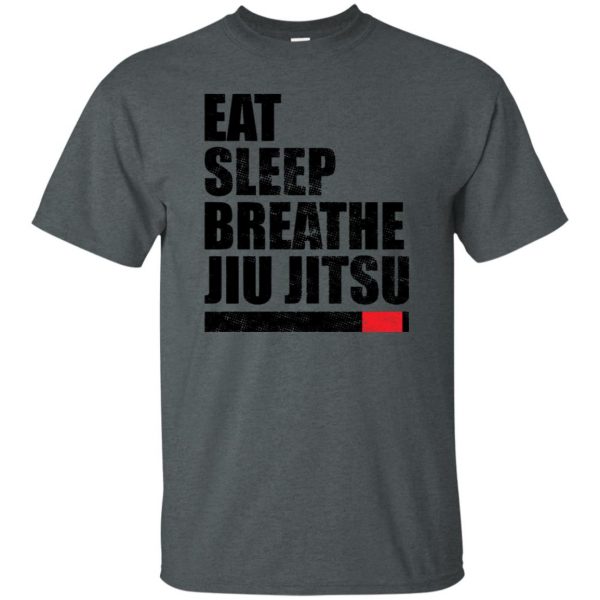 Eat Sleep Breathe Jiu Jitsu t shirt - dark heather