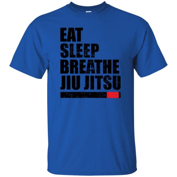 Eat Sleep Breathe Jiu Jitsu t shirt - royal blue