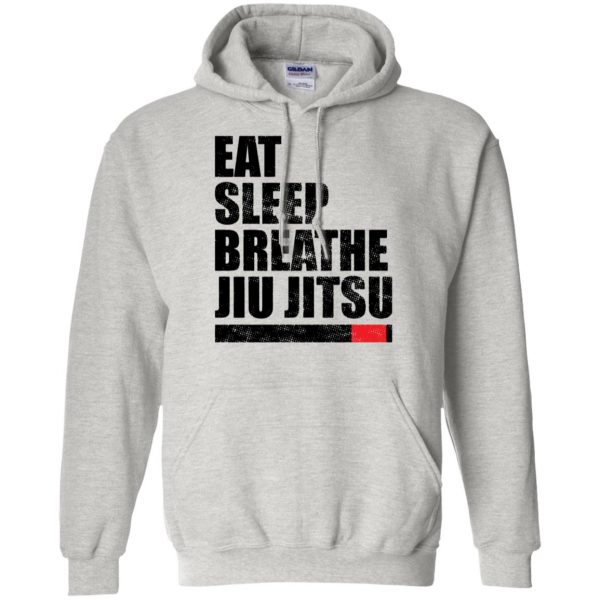 Eat Sleep Breathe Jiu Jitsu hoodie - ash