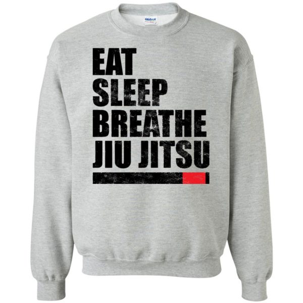 Eat Sleep Breathe Jiu Jitsu sweatshirt - sport grey