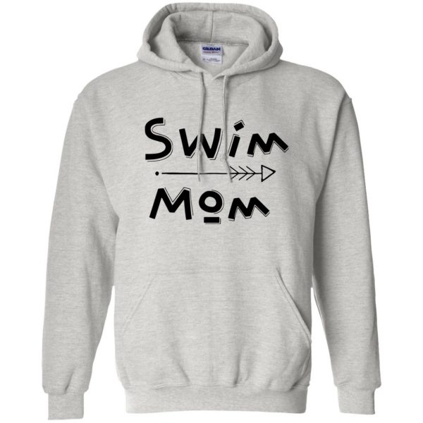 Swim Mom T-Shirt hoodie - ash