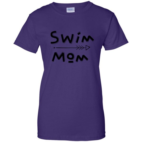 Swim Mom T-Shirt womens t shirt - lady t shirt - purple